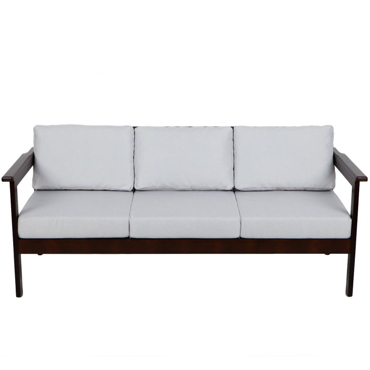 17 Stories Jaqualyn 164cm Wide Outdoor Garden Sofa with Cushions